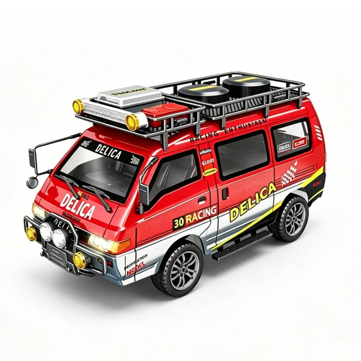 JXC 5813A 1:24 Mitsubishi Delica 2WD 2.4G RC Car with LED