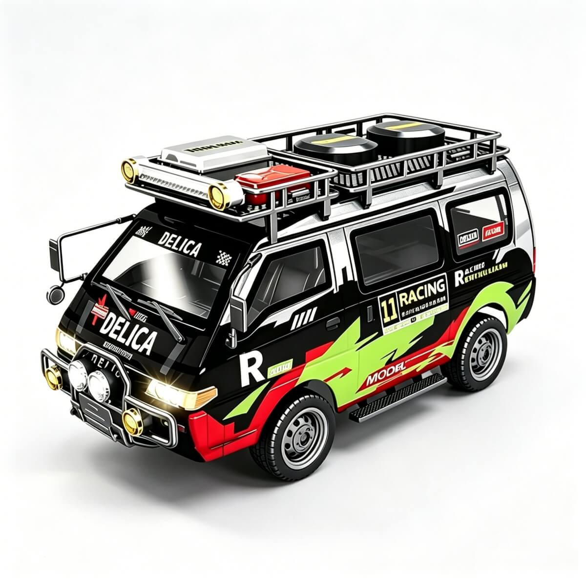 JXC 5813B 1:24 Mitsubishi Delica 4WD 2.4G RC Car with LED